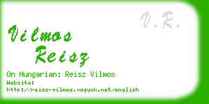 vilmos reisz business card